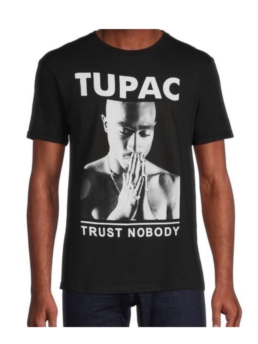 Tupac 'Trust Nobody' Graphic Tee - Black XL (46-48)